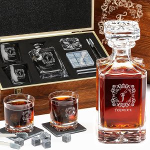 Hochwertiger Whisky Dekanter als Geschenkidee für Männer