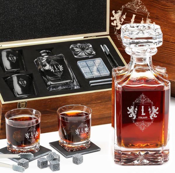 Personalisierbares Whisky Geschenkset mit Namensgravur