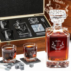Luxus Whisky Karaffe mit Namensgravur