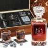 rundes geburtstagsgeschenk whisky karaffe mit namen