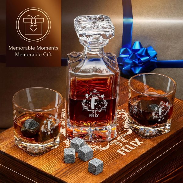 Premium Whisky Dekanter mit Gravur