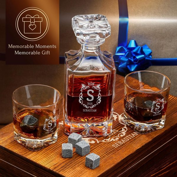 Gravierte Whisky Karaffe