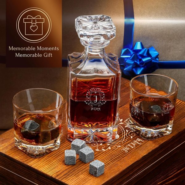 Gravierte Whisky Karaffe