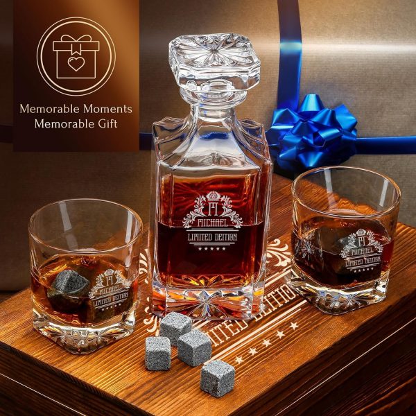 Personalisierte Whisky Karaffe für Papa