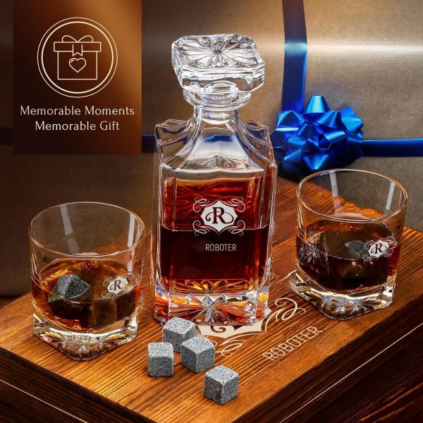 Zeitloser Whisky Dekanter mit Namensgravur