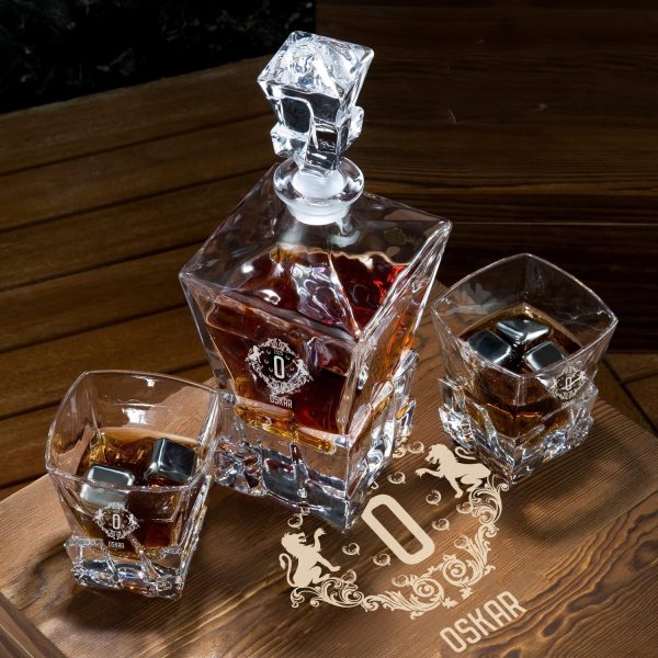 Whisky Karaffe mit individueller Namensgravur