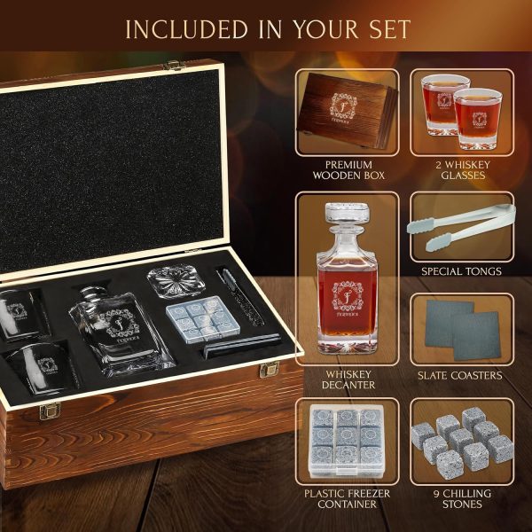 Personalisierter Whisky Dekanter mit Gravur für Männer