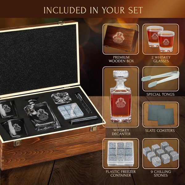 Whisky Set zum Vatertag personalisiert