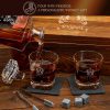 4% Bleikristall Whiskykaraffe mit Gravur
