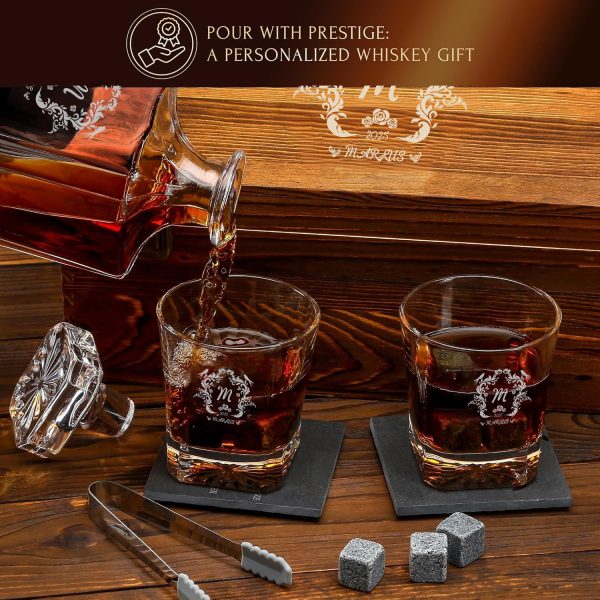 Luxus Whisky Karaffe mit Gravur für Männer