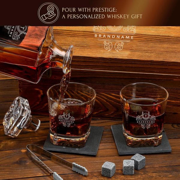 Whisky Dekanter mit Gravur Vatertag