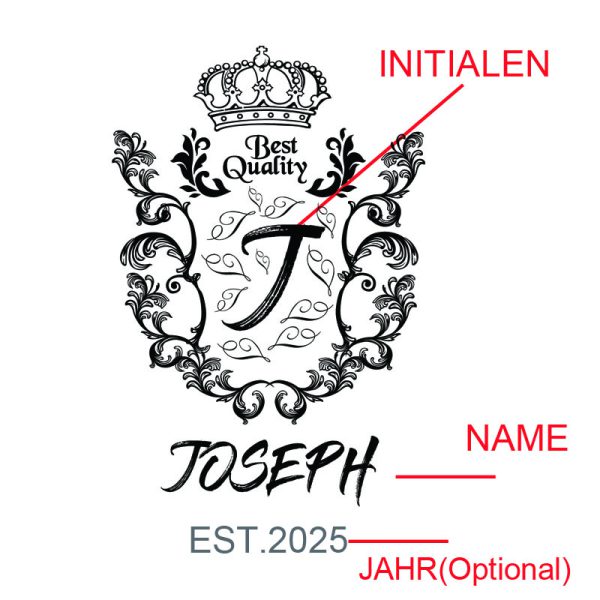 JOSEPH-personalisierte Whiskykaraffe, individuell graviertes Geschenkformular - Image 7