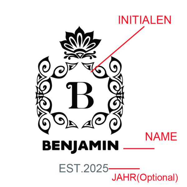 BENJAMIN-Handgefertigter Whisky Dekanter,Mit persönlicher Gravur für Sammler - Image 6